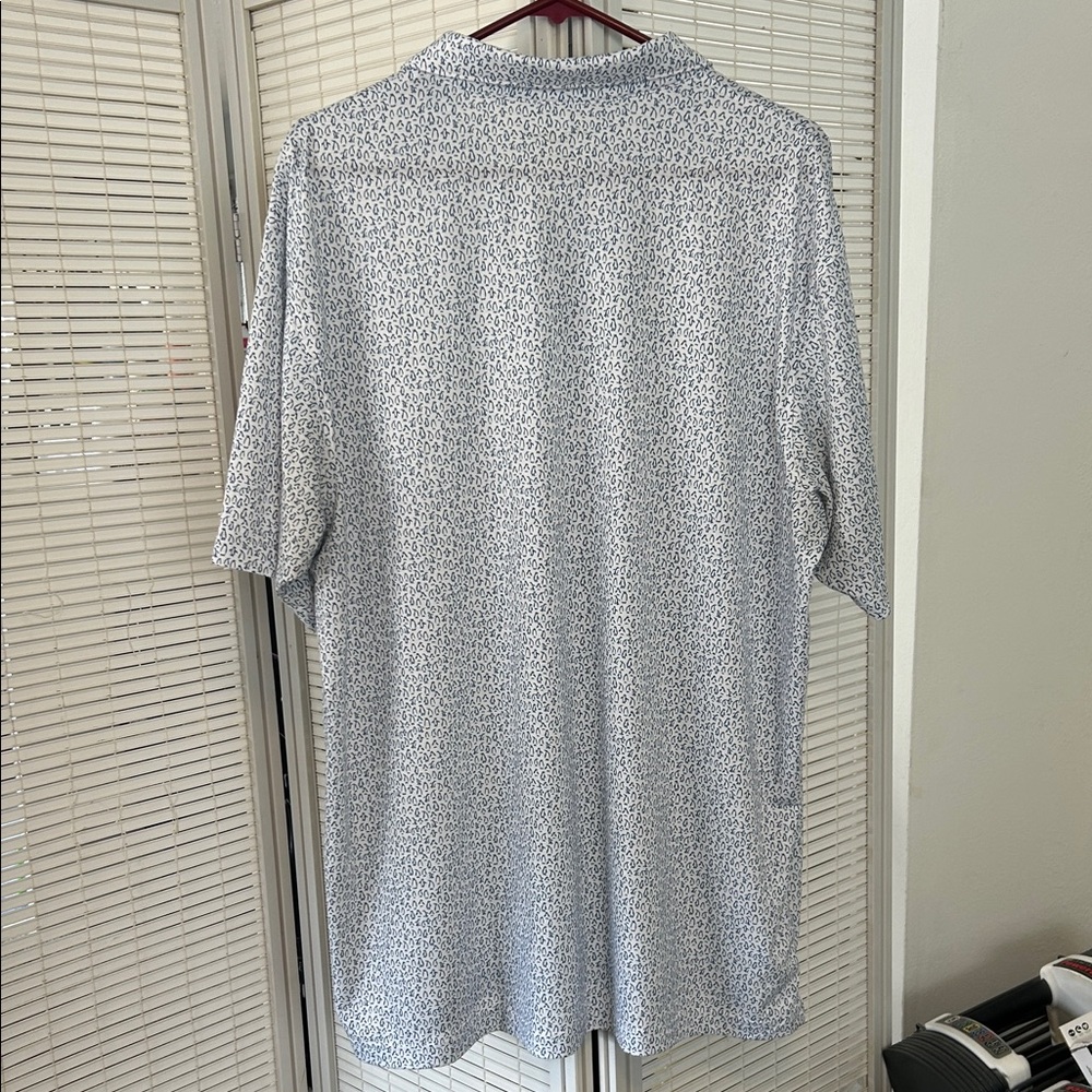 Peter Millar Seasidelight Gray Patterned Polo Shi… - image 6